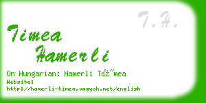 timea hamerli business card